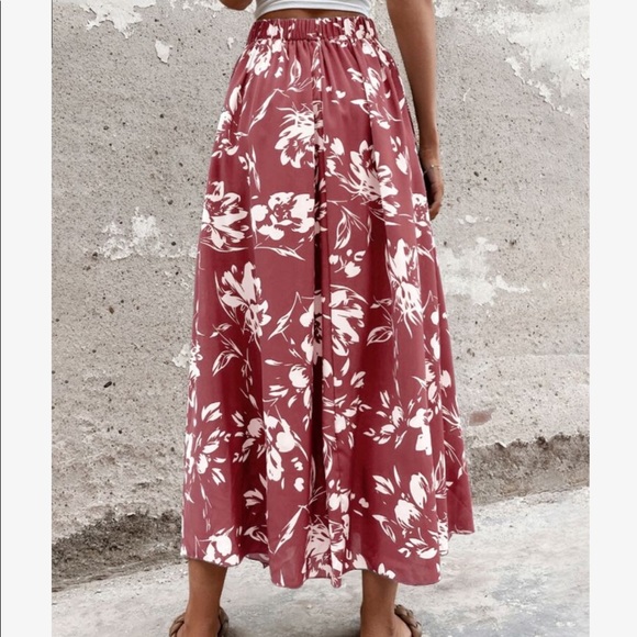 Boho Floral Print Belted Skirt - Picture 8 of 16